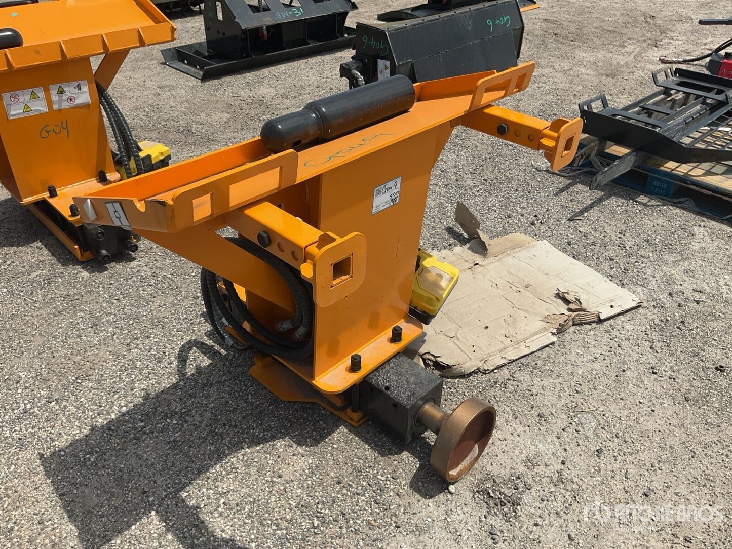 NEW 680 Hydraulic Fence Post Driver 10" Skid Steer Attachment BOBCAT CAT KUBOTA