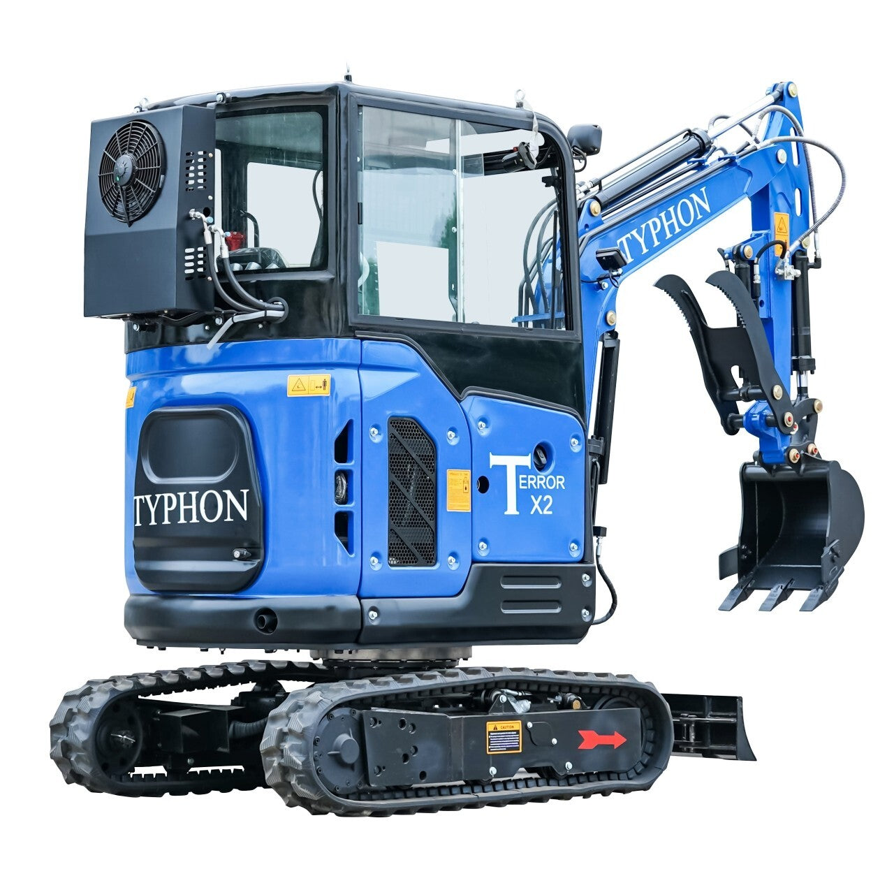 6,000 Lbs Mini Excavator Trench Digger Cabin EPA Diesel Kubota V1505 Engine