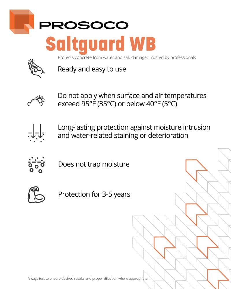 Saltguard Wb Penetrating Breathable Concrete Sealer “ Trusted by Professionals