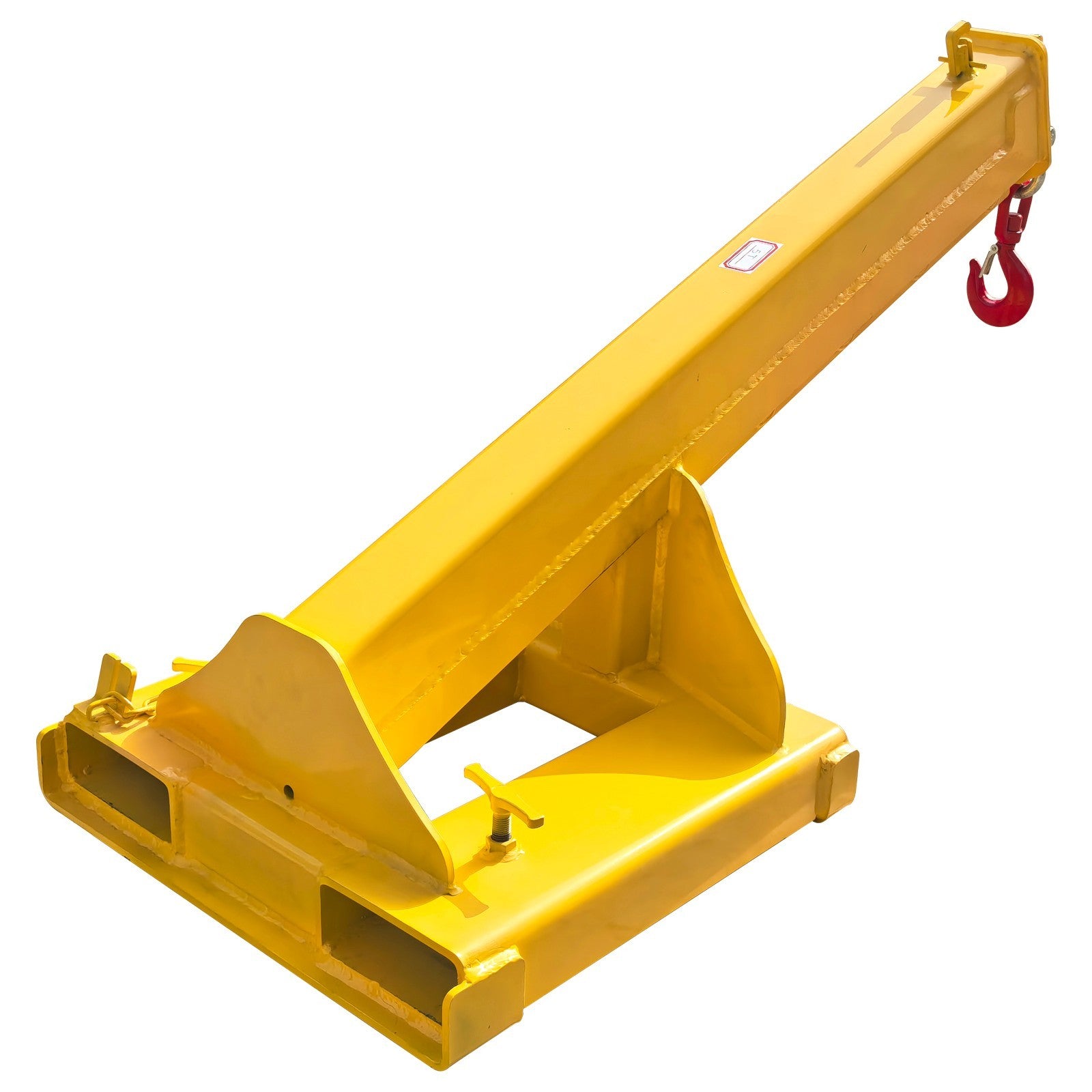 4T Adjustable Hoist Forklift Jib Boom Crane 8800Lbs Mobile Forklift Crane Equip