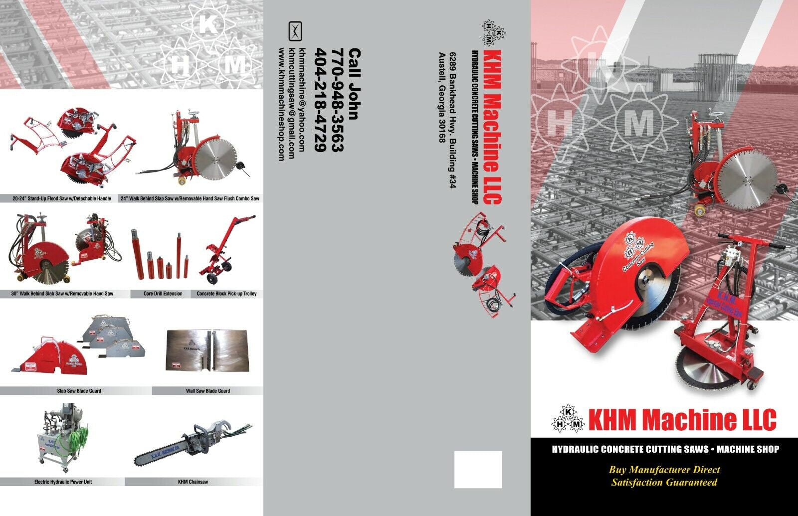 30" Hydraulic Concrete Cutting Saw