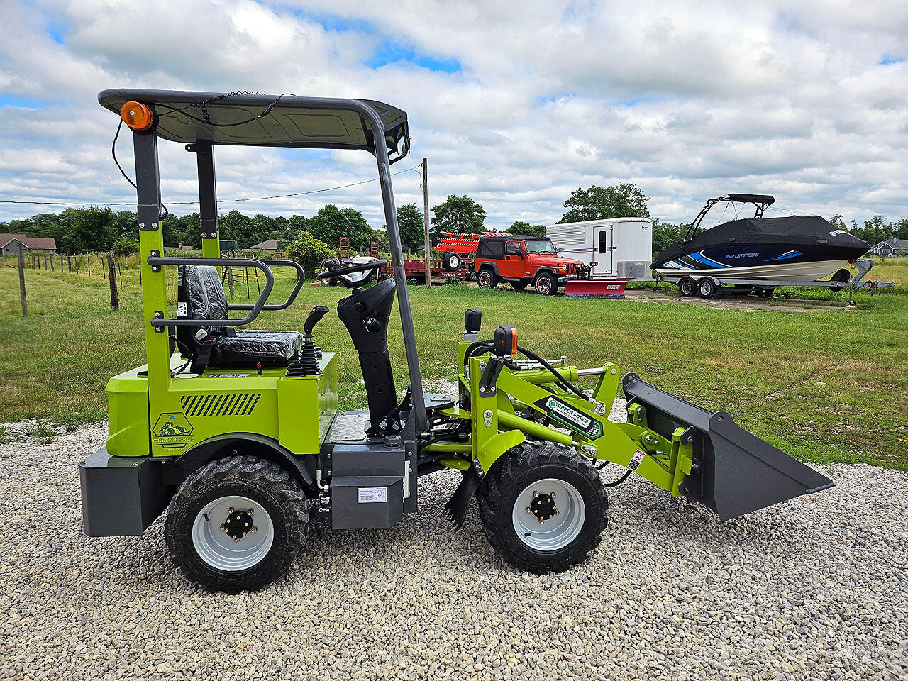 2025 Greenforce Machines EV880L Electric Wheel Loader Bobcat Skid Steer 880Lbs