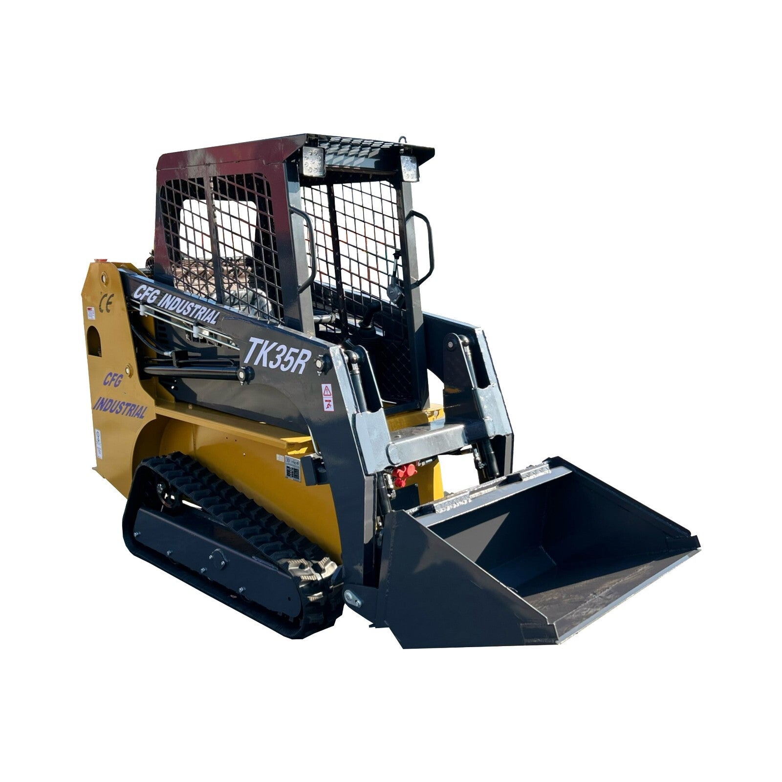 AGT Mini Skid Steer Track Loader 32.8HP Gas Engine 1.5 Ton Crawler Bucket 37.4In