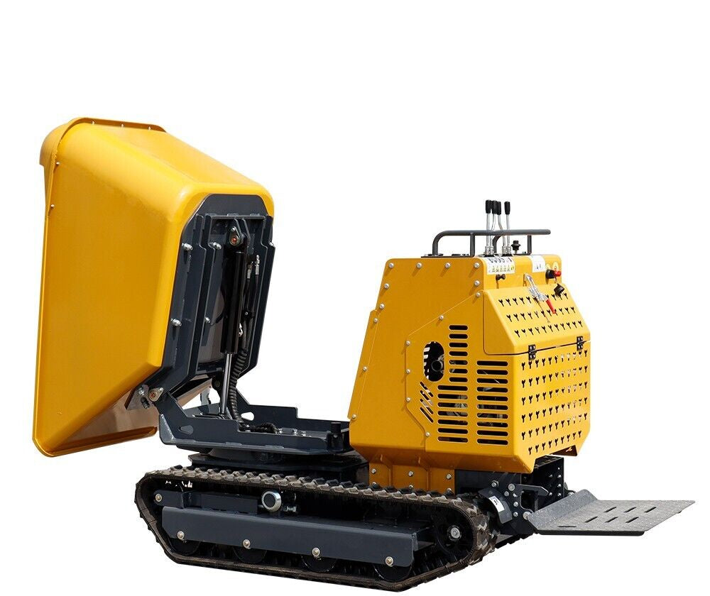 BID for Tracked Hydraulic Mini Dumper 13.5HP Gas EPA Truck for Construction