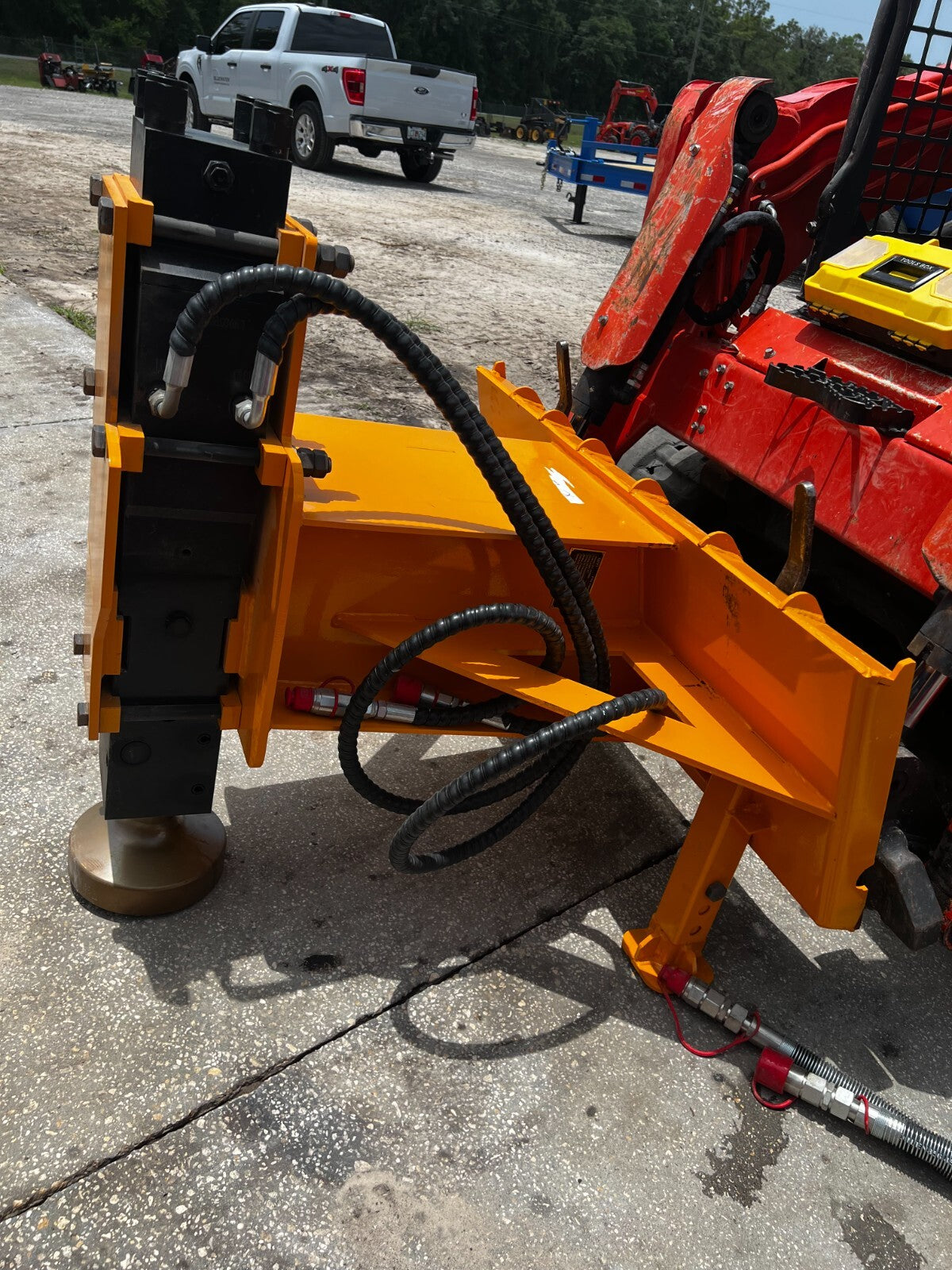 NEW 680 Hydraulic Fence Post Driver 10" Skid Steer Attachment BOBCAT CAT KUBOTA