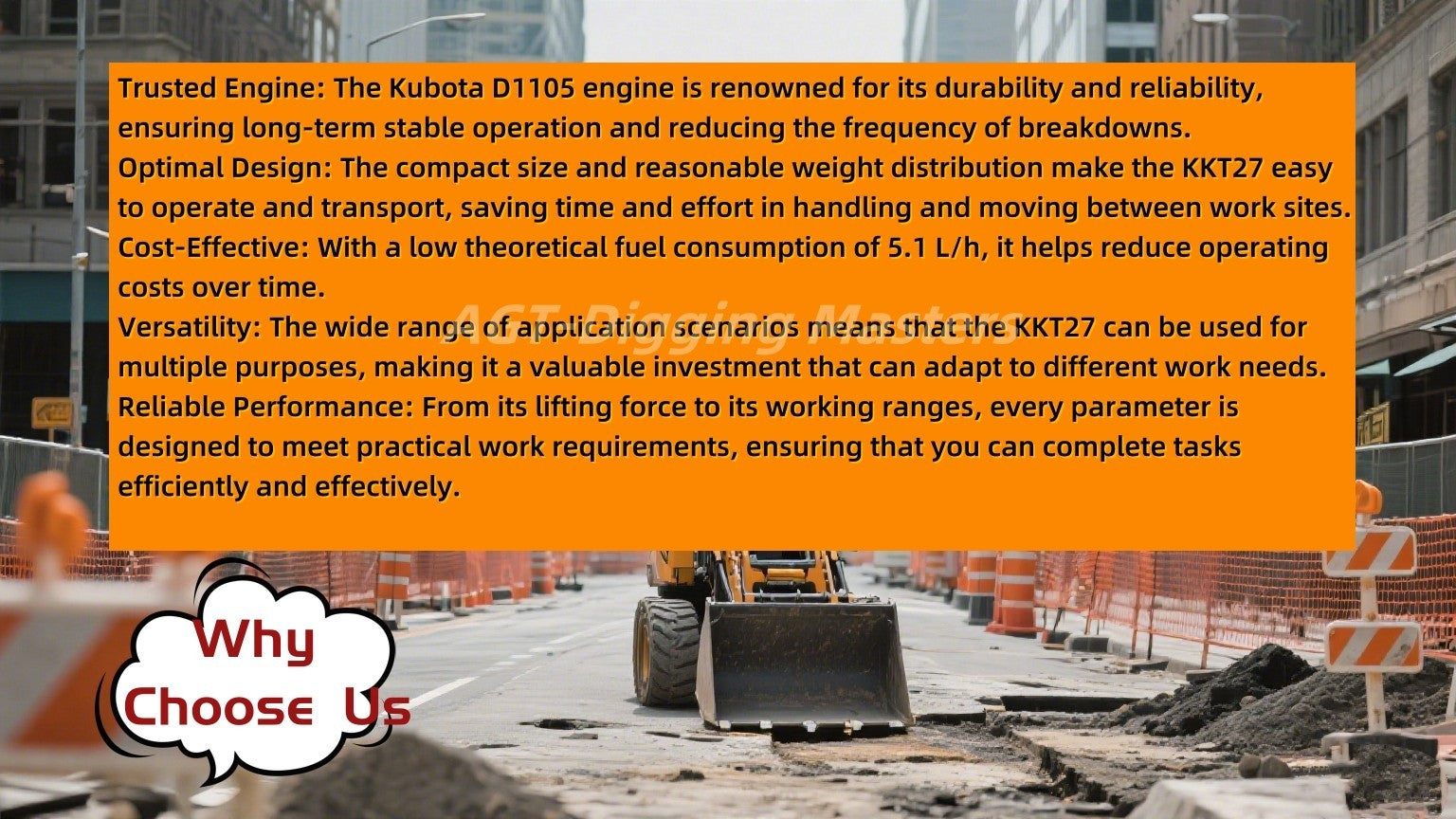 CFG KKT27 27HP MINI SKID STEER LOADER W/ KUBOTA DIESEL ENGINE-HYDRAUL