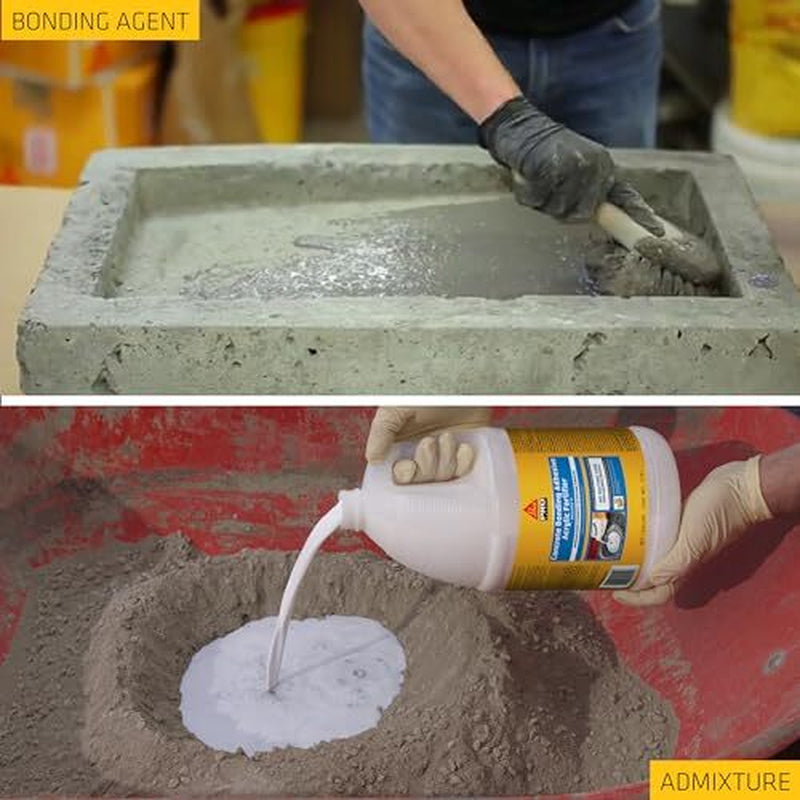 SIKA - Sikalatex R - Concrete Adhesive Glue, White - Admix for Assorted Sizes