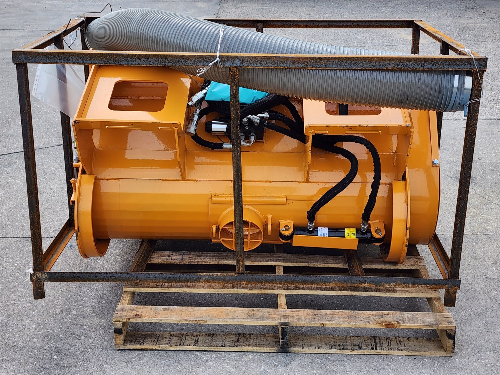 LANDHONOR Concrete Cement Mixer DOUBLE Discharge Skid Steer Mix N Go Attachment