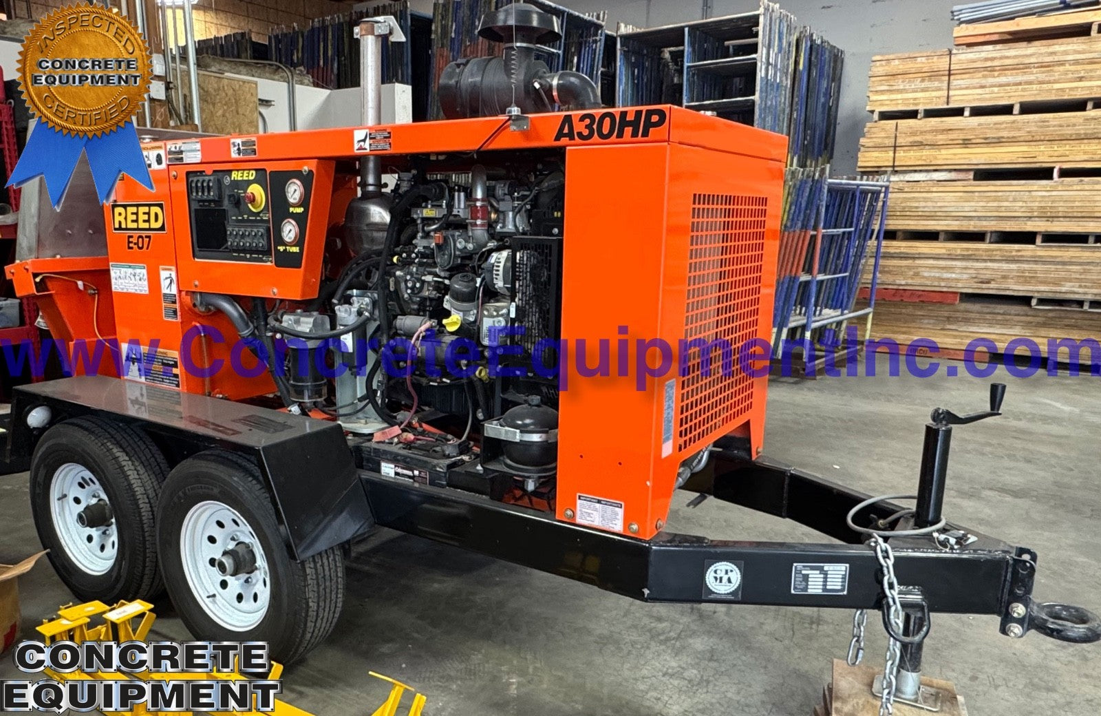REED A30HP Demo Concrete Pump 2024 / 250 Hours! Schwing Putzmeister Type