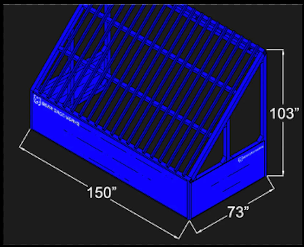 Bear Iron Works Rock Screen Grizzly 8X12 Rock Scalper Screen Dirt Sifter NEW *