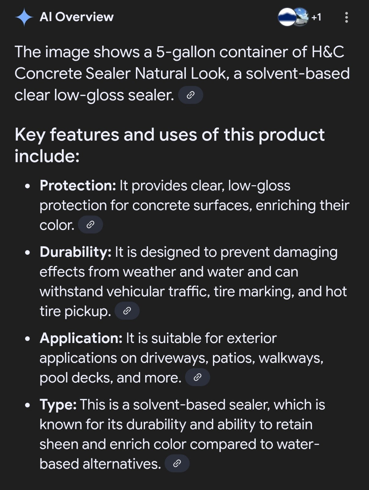 H&C Concrete Sealer - Natural Look - Solvent-Based Clear Low-Gloss Sealer NEW