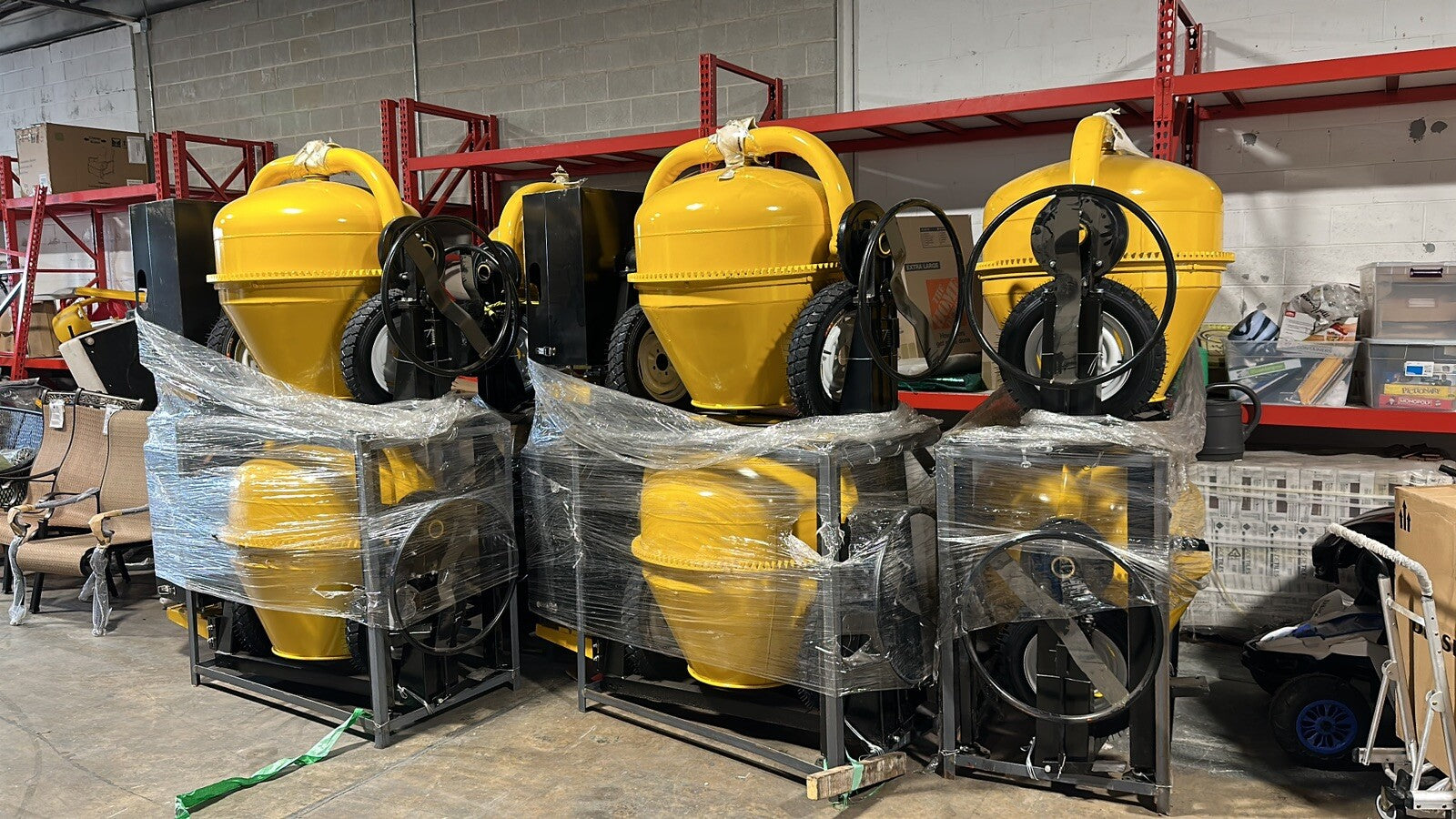 Towable 9 Cubic Feet Cement Mixer
