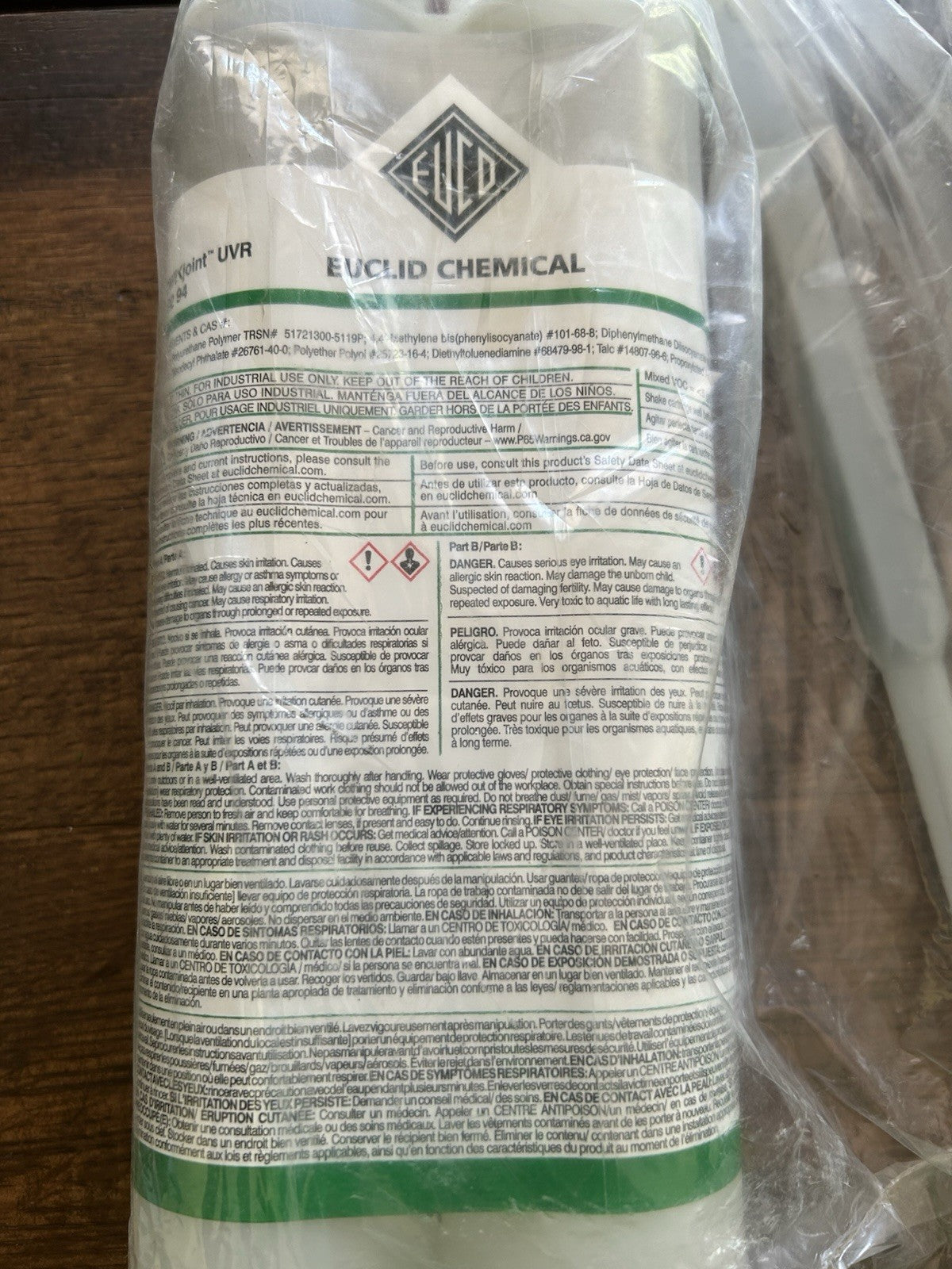 Lot of 4 Industrial Concrete Joint Fill Euclid Chemical Polyurea