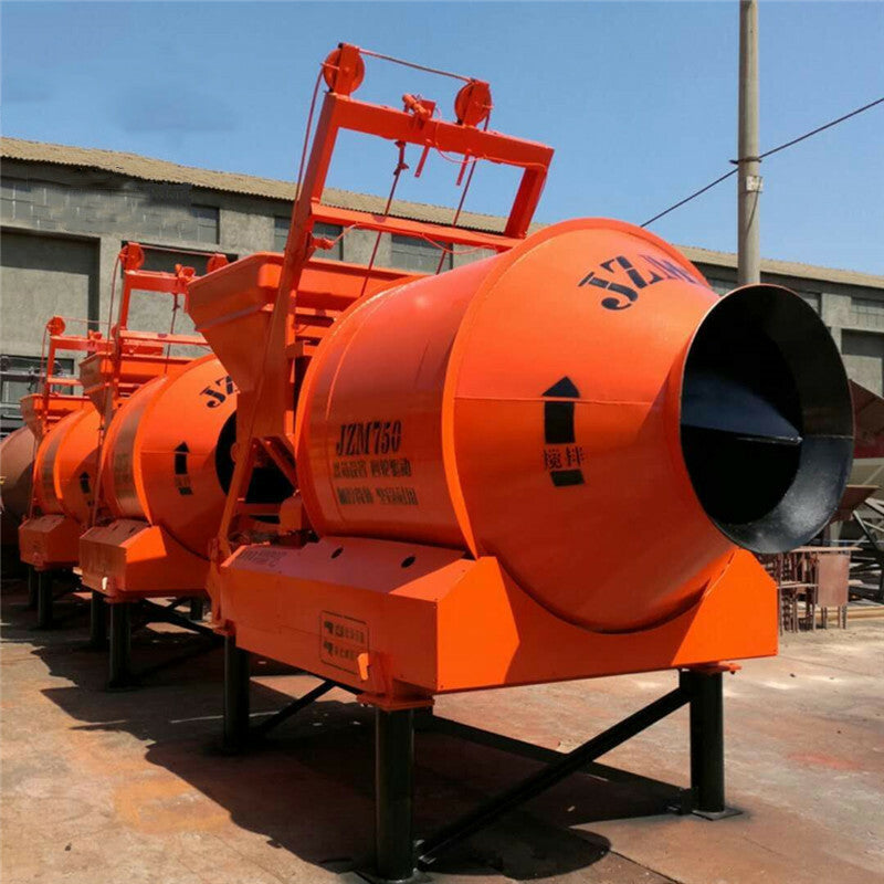 Two Phase Electric Drum Mixer Concrete Mixer Mobile Drum Mixing Tank Negotiable