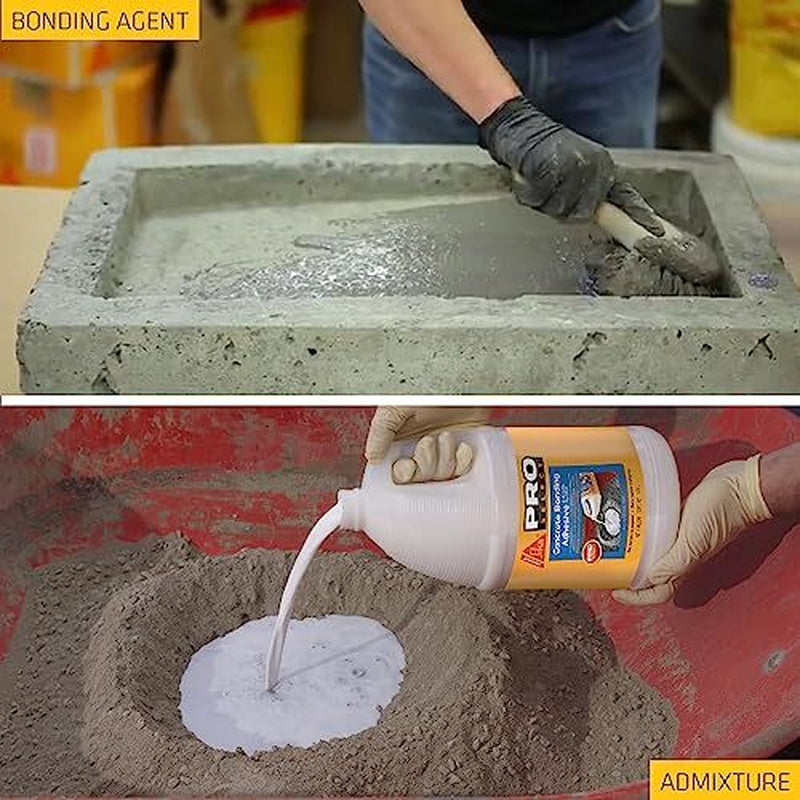 SIKA - Sikalatex R - Concrete Adhesive Glue, White - Admix for Assorted Sizes