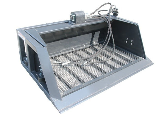 Vibrating Dirt Screen Sifter Bucket Hydraulic Attachment for Skid Steer Loaders