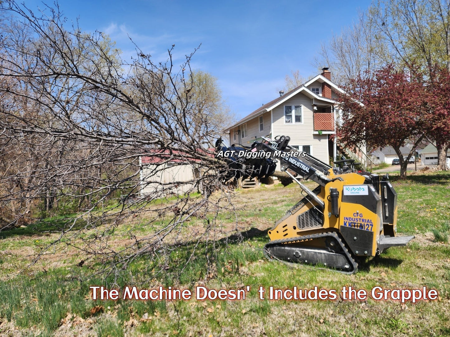 CFG KKT27 27HP MINI SKID STEER LOADER W/ KUBOTA DIESEL ENGINE-HYDRAUL