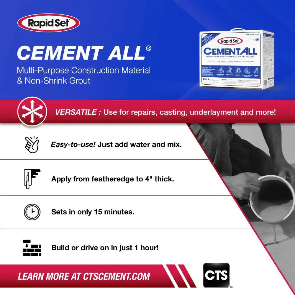 25 Lbs. Cement All Multi-Purpose Construction Material