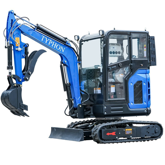 6,000 Lbs Mini Excavator Trench Digger Cabin EPA Diesel Kubota V1505 Engine