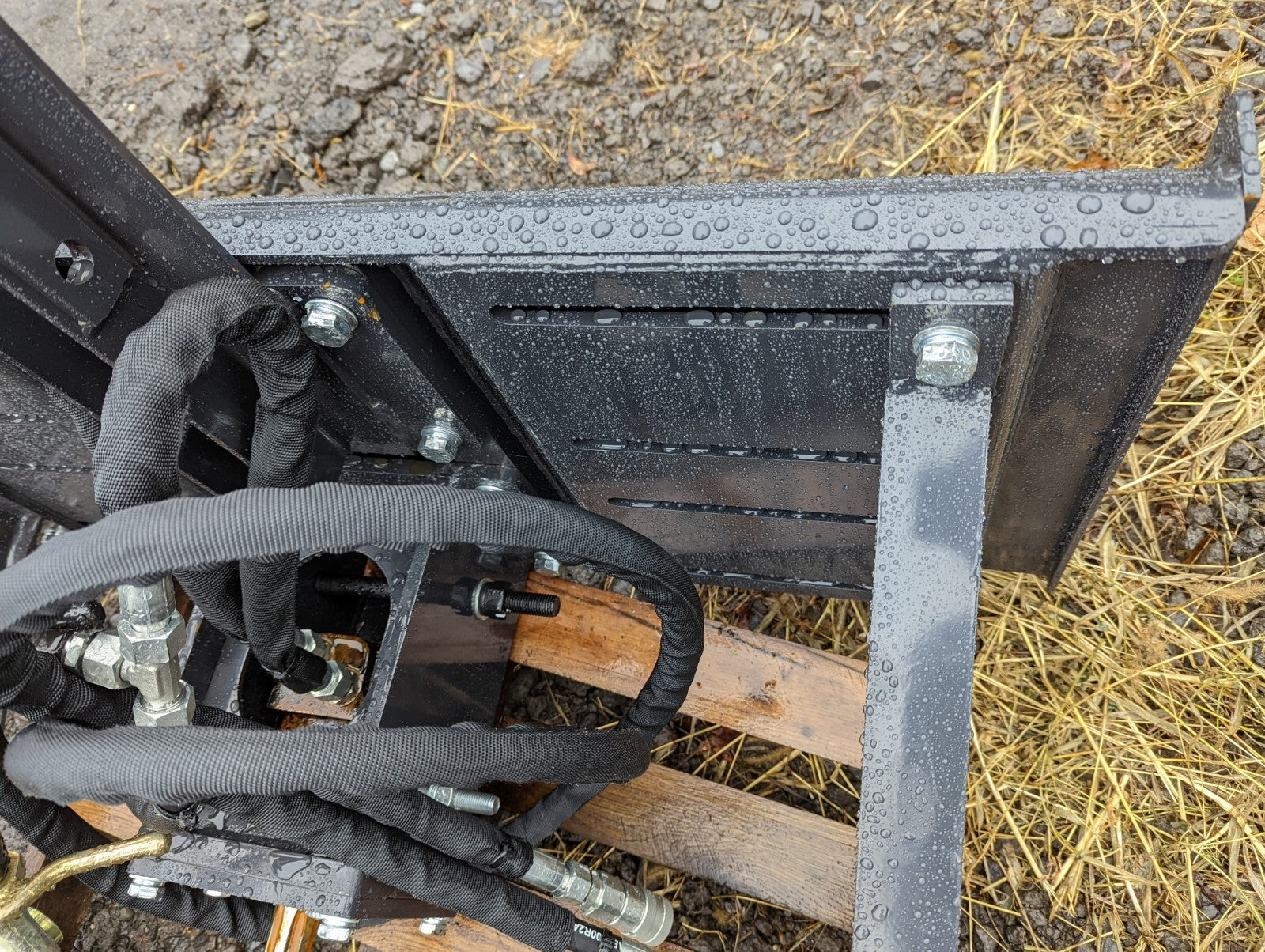 3-Point Hitch Power PTO Adapter Plate Hydraulic Skid Steer Attachment Bobcat.