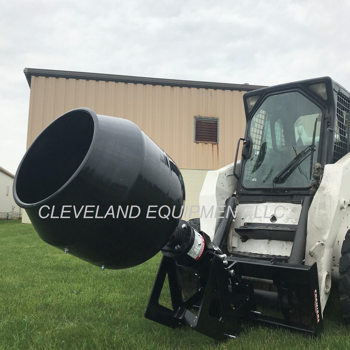 NEW AUGER DRIVE MOUNTED CEMENT MIXING / CONCRETE MIXER BOWL ATTACHMENT - 2" HEX