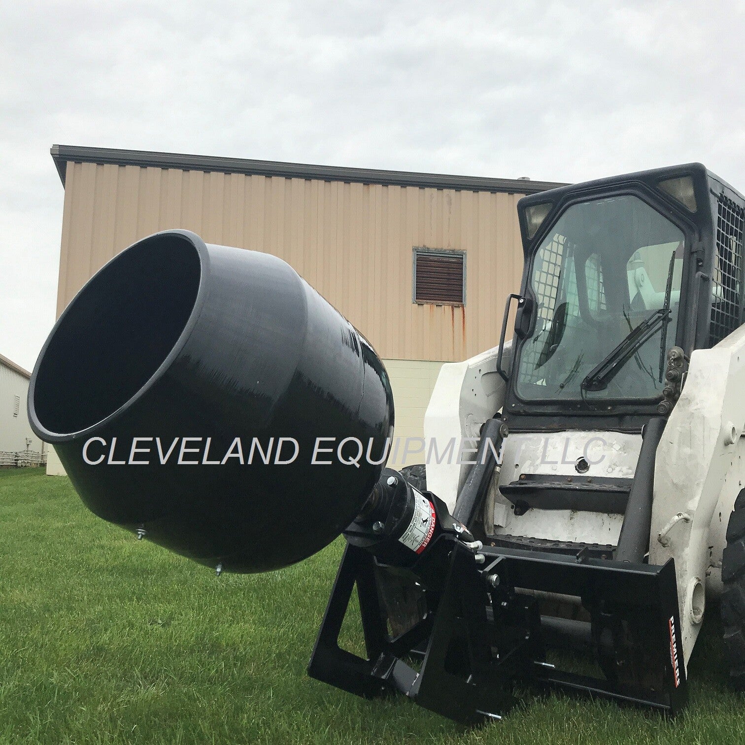 NEW AUGER DRIVE MOUNTED CEMENT MIXING / CONCRETE MIXER BOWL ATTACHMENT - 2" HEX