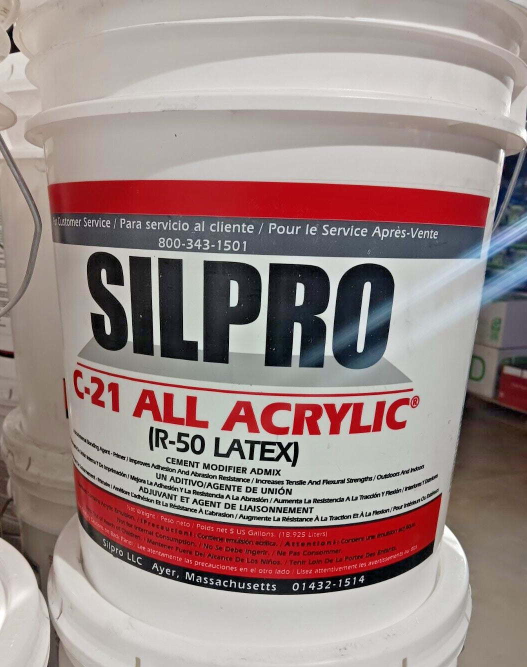 Silpro C-21 All Acrylic (R-50 Latex) Cement Modifier Admix Bonding Agent (Q10)