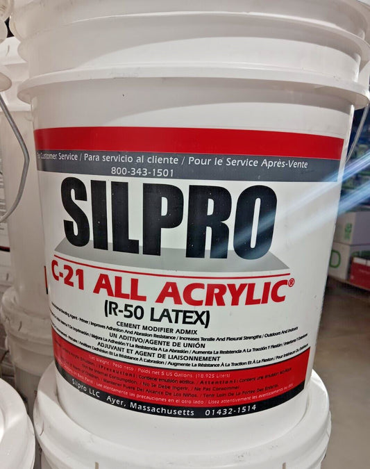 Silpro C-21 All Acrylic (R-50 Latex) Cement Modifier Admix Bonding Agent (Q10)
