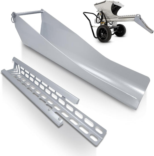 Mud Mixer MMAC-0133 18 Inch Chute Extension Compatible with Mud Mixer MMXR-3221 Mudmixer Adjustable Angles Options 15, 25, and 35 Degree