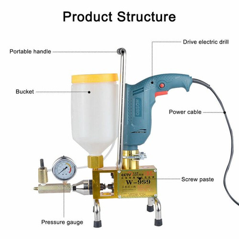 Grouting Machine Grouting Injection Pump High Pressure Leak Stoppage Machine110V