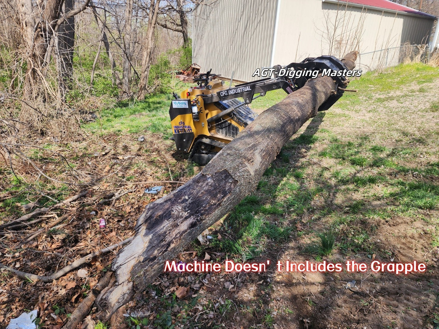 CFG KKT27 27HP MINI SKID STEER LOADER W/ KUBOTA DIESEL ENGINE-HYDRAUL