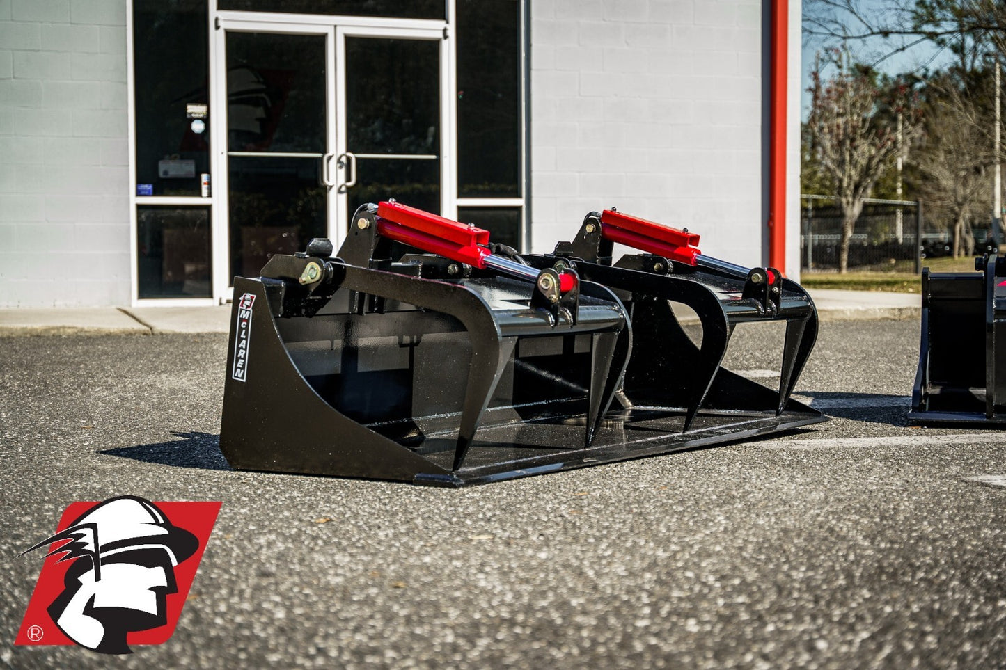 Recycling Bucket Skid Steer Attachment for Bobcat 84" Wide by Mclaren