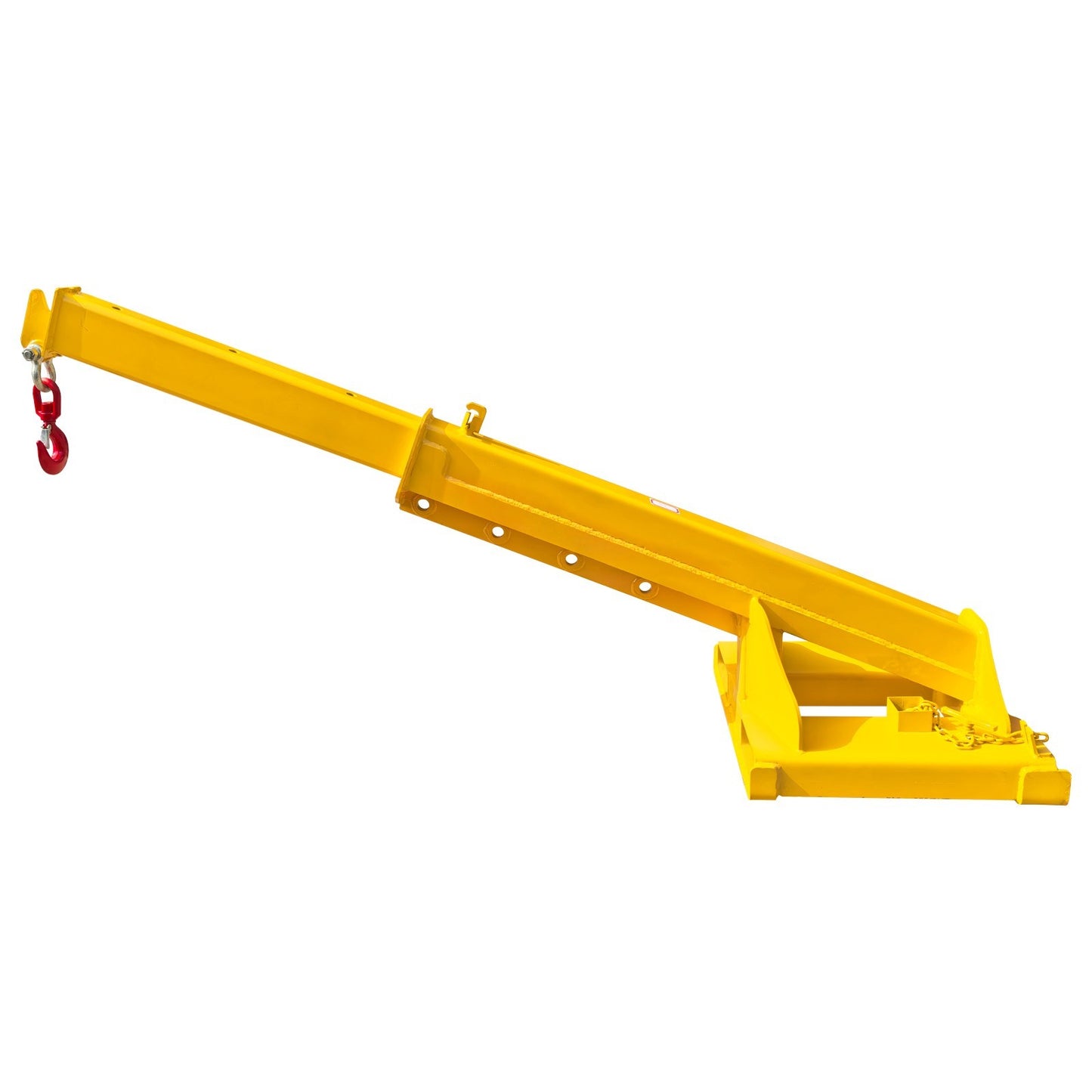 4T Adjustable Hoist Forklift Jib Boom Crane 8800Lbs Mobile Forklift Crane Equip