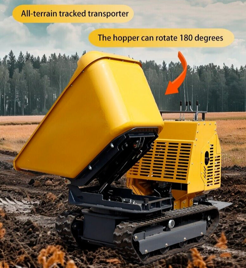 BID for Tracked Hydraulic Mini Dumper 13.5HP Gas EPA Truck for Construction