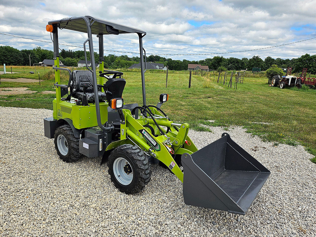 2025 Greenforce Machines EV880L Electric Wheel Loader Bobcat Skid Steer 880Lbs