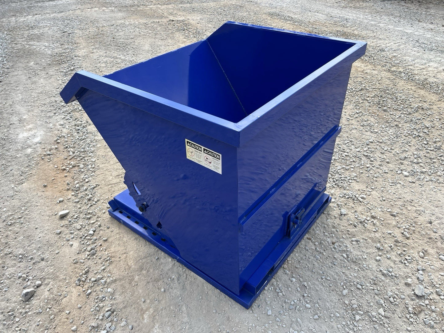 1 Cubic Yard Self Dumping Trash Hopper Fits Fork Lift Pallet Forks Free Shipping