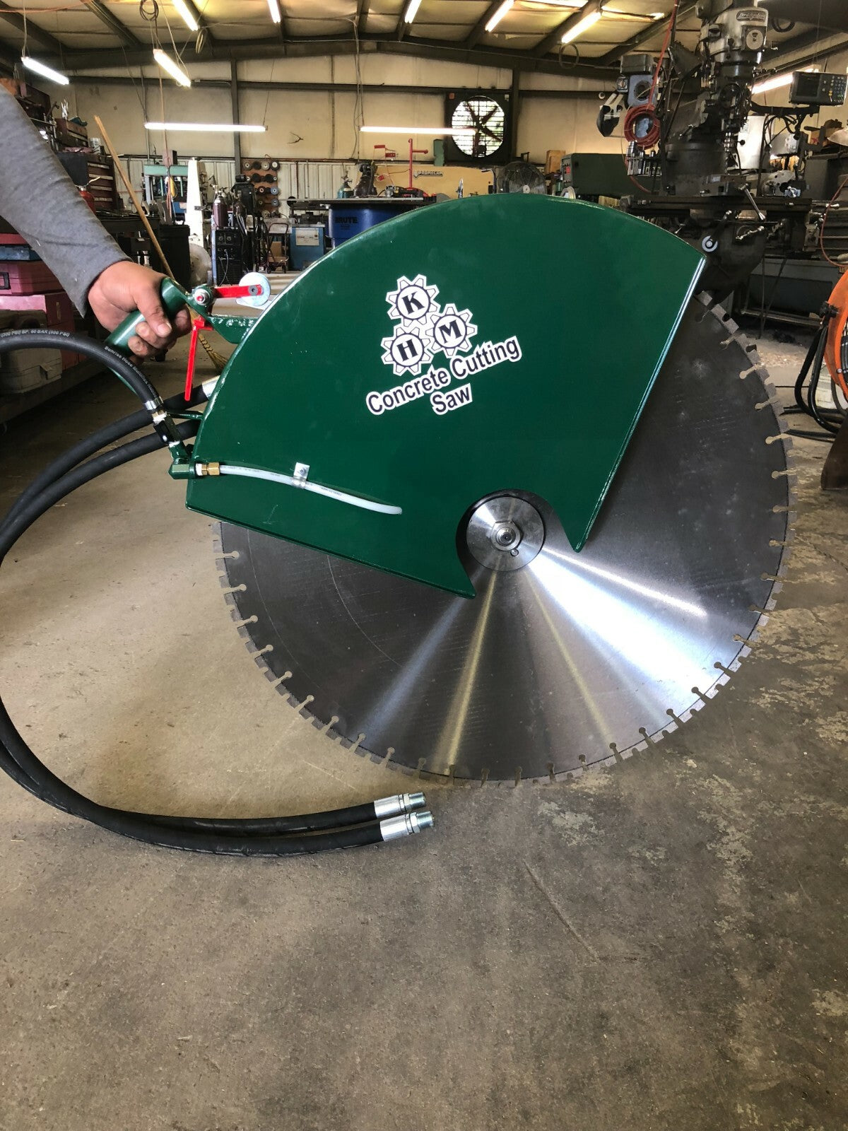 30" Concrete Cutting Hydraulic Angled 45 Degree Flush Combo Saw