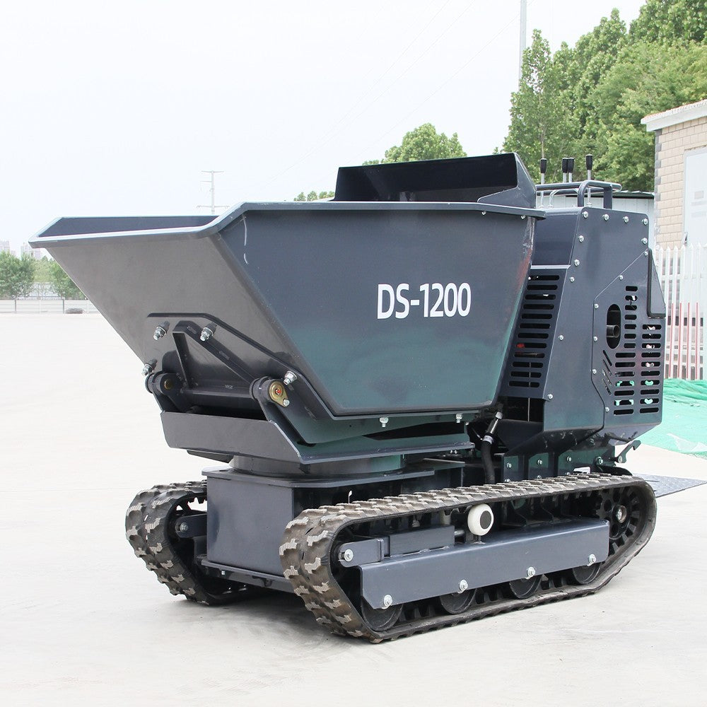 Free Ship 13.5HP BS Crawler Mini Concrete Dump Truck Gasoline Orchard Concrete