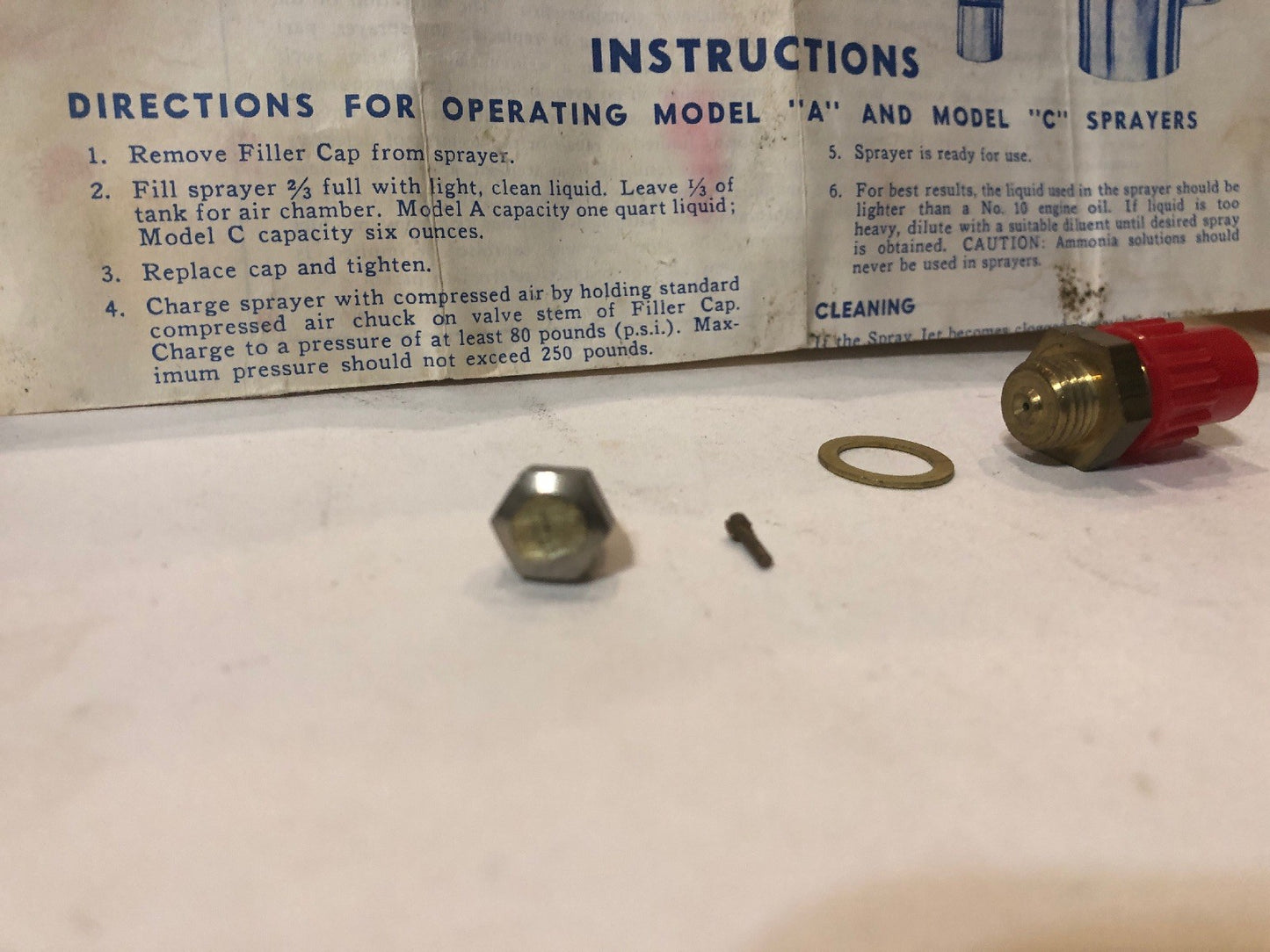 2 Spray Nozzles for SURE SHOT Sprayers 201 & 602
