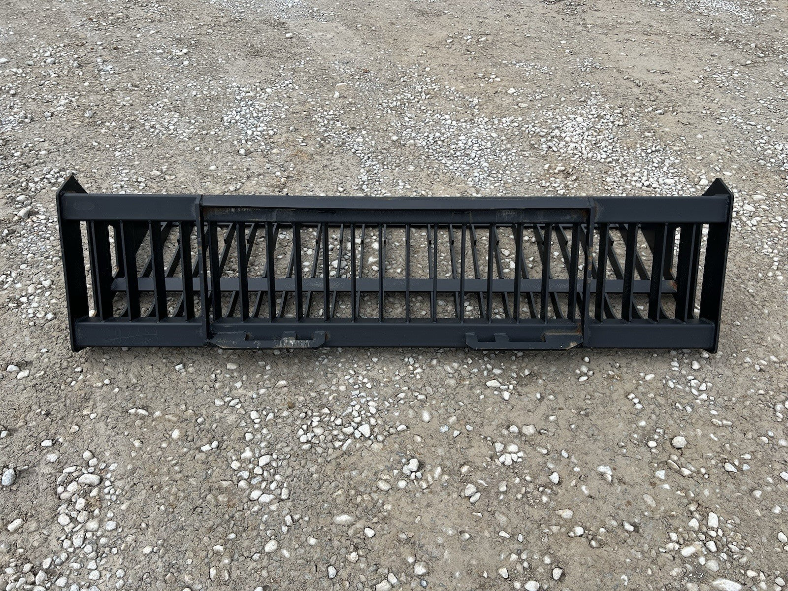 78" Rock Skeleton Bucket Attachment Fits Skid Steer Loader 3" Tine Spacing