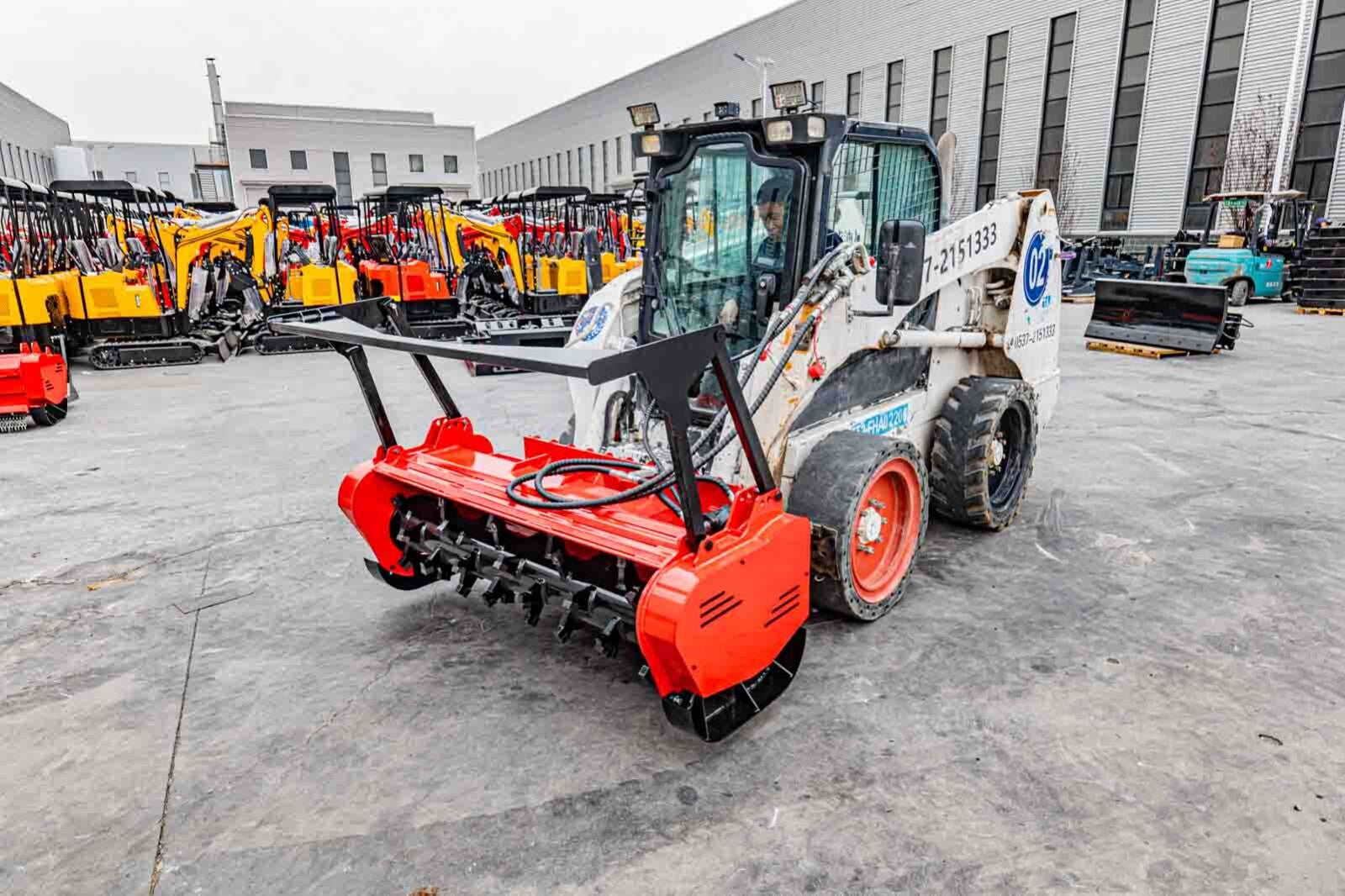 60Inch Skid Steer Loader Forestry Mulcher Wood Chipper Attachment for Bobcat