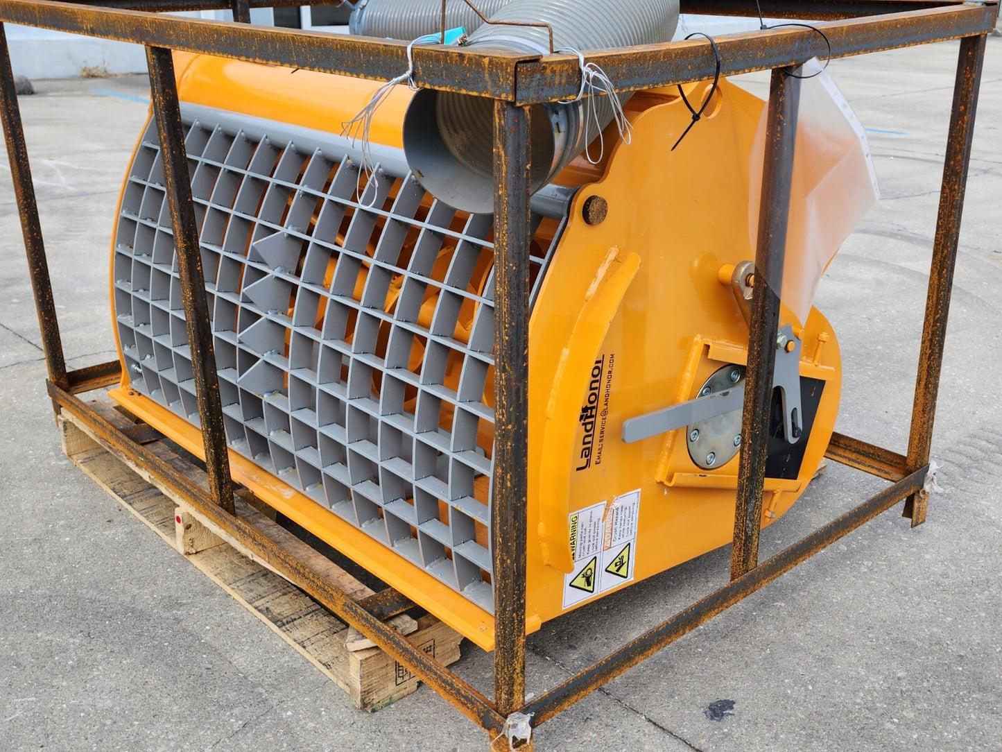 LANDHONOR Concrete Cement Mixer DOUBLE Discharge Skid Steer Mix N Go Attachment