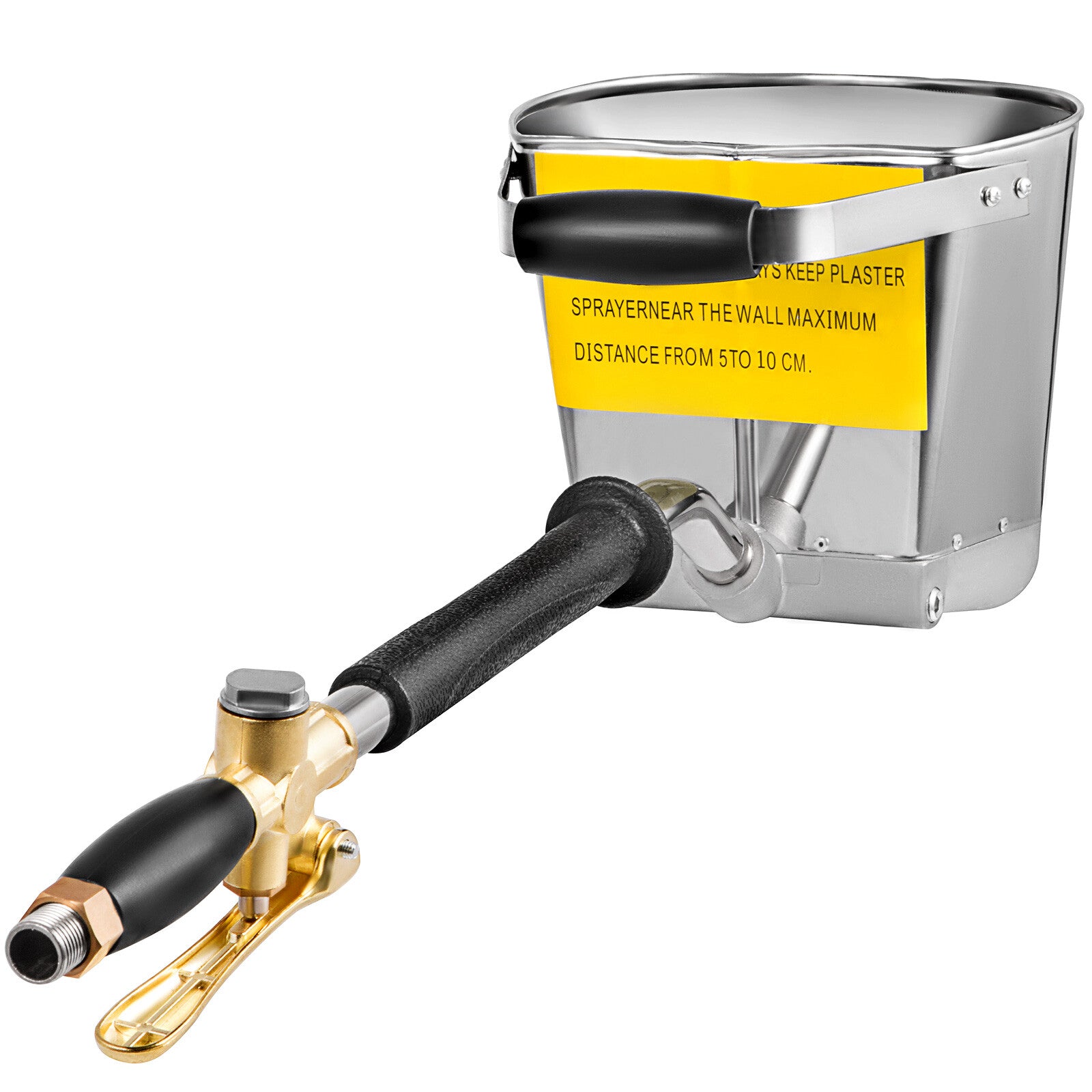 VEVOR 4 Jet 3Hp Stucco Sprayer Plaster Cement Mortar Spray Gun Hopper Wall Paint