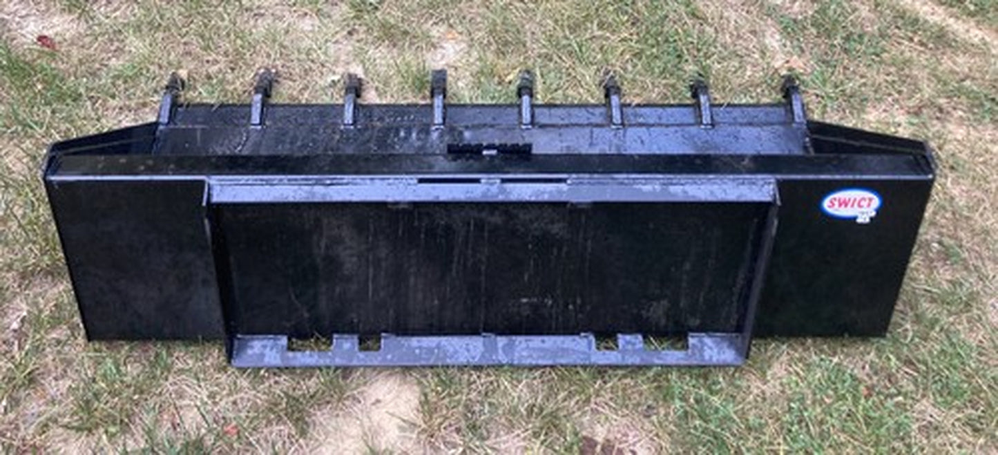 New 72" Skid Steer/Tractor Tooth Bucket -6' Skid Steer Dirt Bucket with Teeth