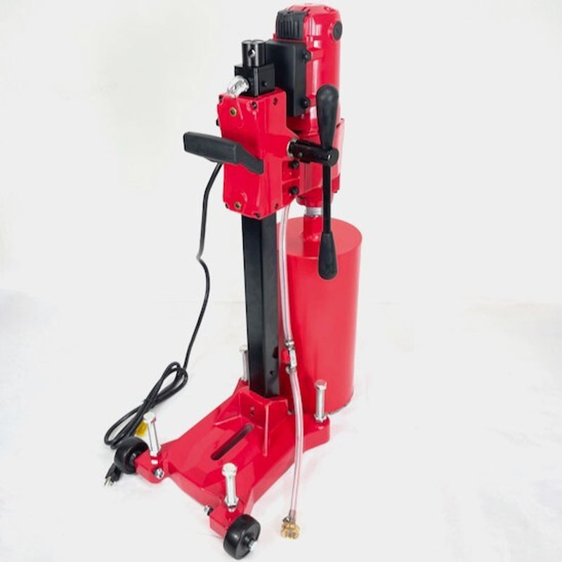 BLUEROCK 8Z1RB Concrete Core Drill with Rolling Base Stand + 1" - 8" Wet Bit Set