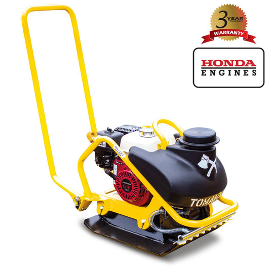 Vibratory Plate Compactor Honda 5.5 HP Water Tank Asphalt Aggregate Soil Tamper
