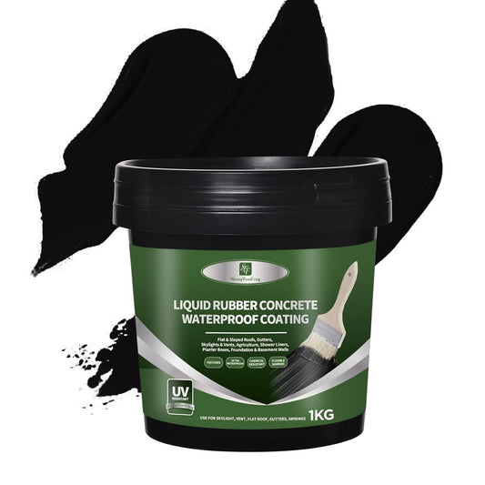 Liquid Rubber Waterproof Sealant-Roof Sealant Waterproof Black,32 OZ Flexib