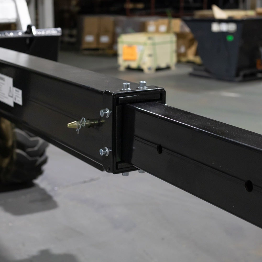 Titan Attachments Skid Steer Adjustable Jib Crane with 3 Ton Hook
