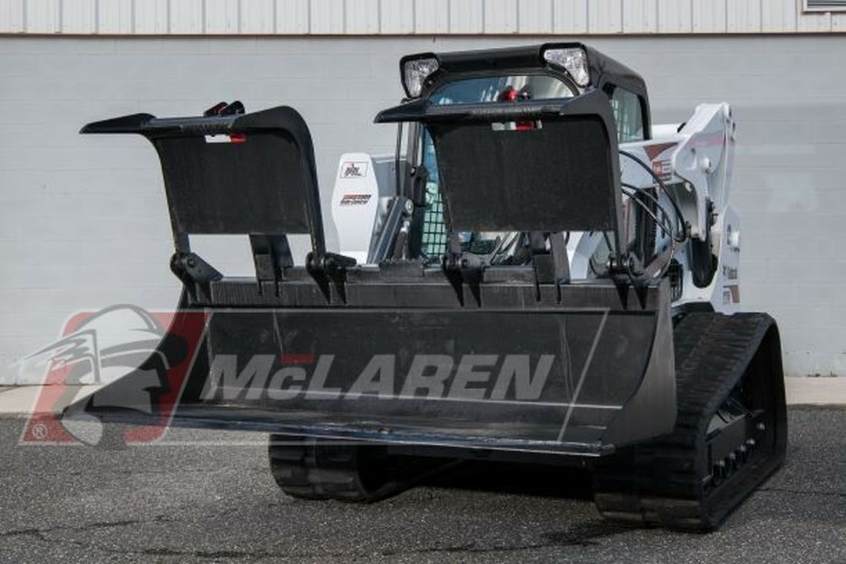 Recycling Bucket Skid Steer Attachment for Bobcat 84" Wide by Mclaren