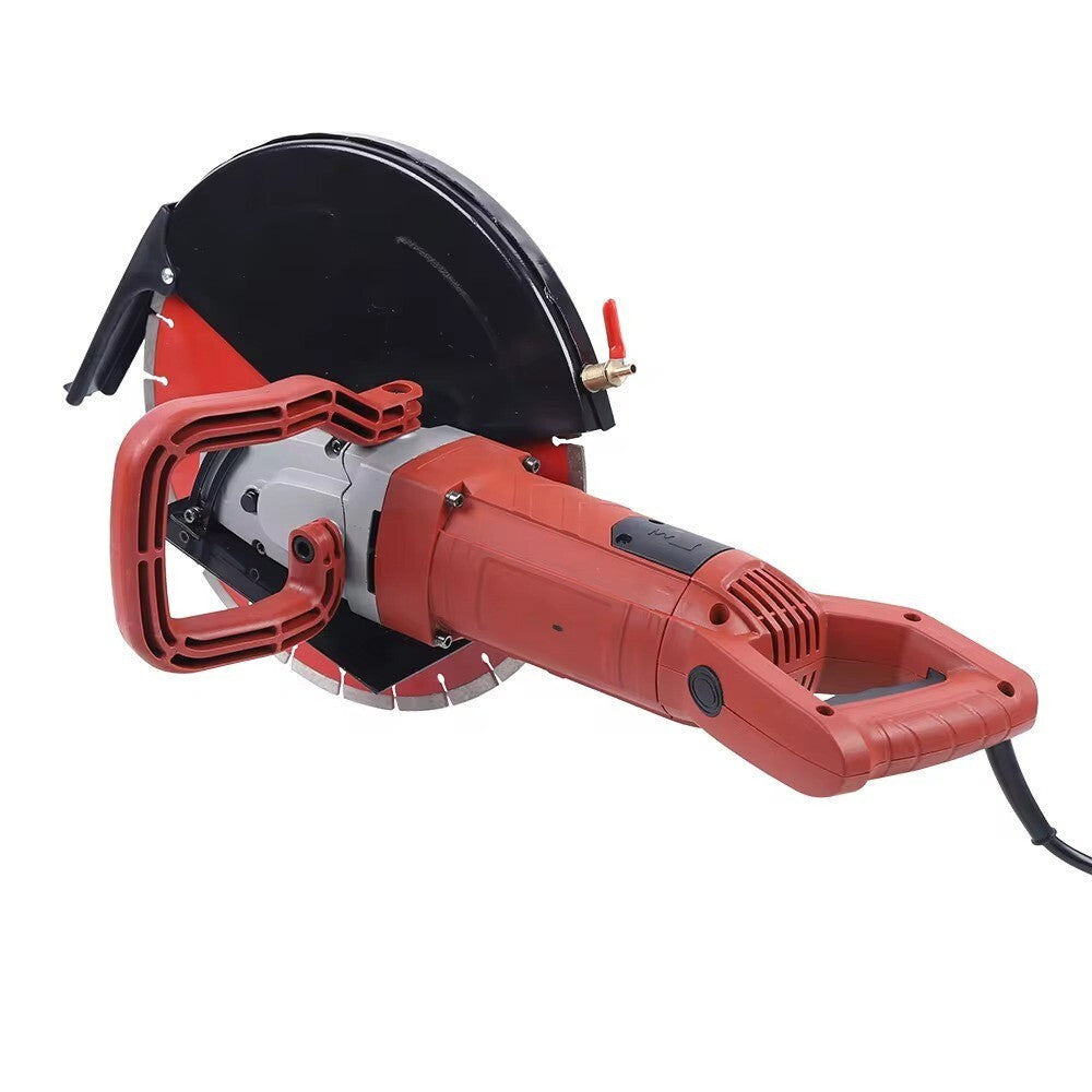 14" Circular Concrete Cut off Saw Wet Dry Concrete Saw Cutter W/Water Pump&Blade